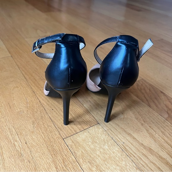 BCBGeneration Nude & Black Leather Heels - Picture 6 of 7